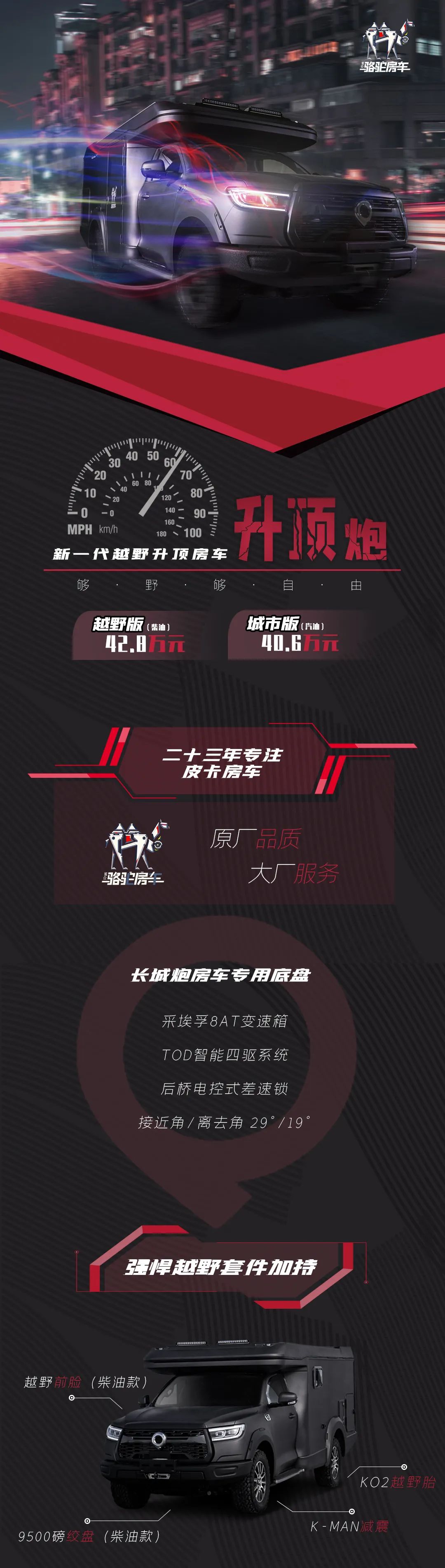 駱駝房車升頂炮正式發(fā)布！